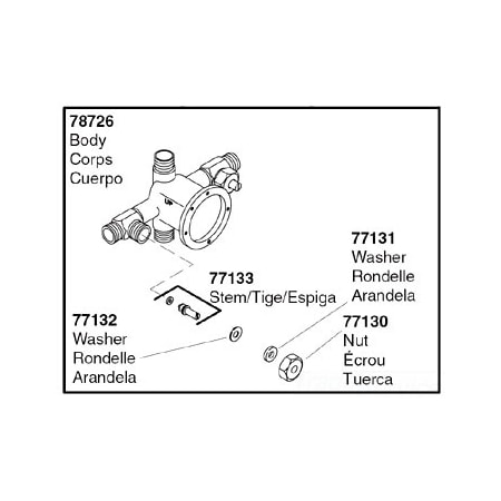 Kohler Stem Assy 77133